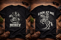 Skeleton Cowboy Riding Horse PNG Bundle Product Image 2