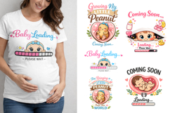 Pregnancy Announcement Bundle PNG Product Image 1