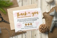Thank you card for small business pink template Canva 1 Product Image 1