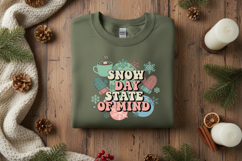 Snow Day State of Mind PNG, Winter Sublimation Design Png Product Image 1