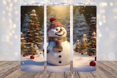 3D Snowman- 20oz Sublimation - PNG Download Product Image 1