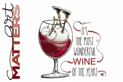 Tipsy Snowman Wonderful Wine of the Year - 300 DPI Product Image 2