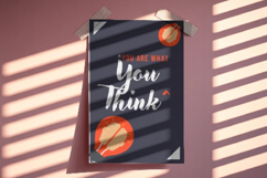 Motivational Wall Art Poster - You Are What You Think ! Product Image 1