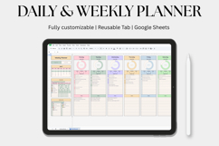 Daily &amp; Weekly planner, task, To Do List google sheets Product Image 1