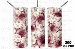 Floral 20oz Tumbler PNG Sublimation Bundle, Floral Bundle Product Image 4