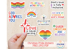 Christian LGBTQ sticker Bundle | Faith and Pride Stickers Product Image 1