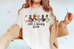 Spooky Goose PNG, Halloween Goose Sublimation, Retro Goose Product Image 3