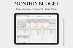 Simple Budget Tracker, Monthly Budget Tracker google sheets Product Image 1