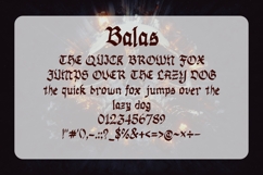 Balas - Bold Gothic Blackletter Display Font Product Image 2