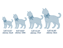 Cat Machine Embroidery Design Product Image 2