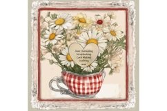 Journaling Watercolor Pretty Daisies Prints Graphics Product Image 2