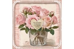 Journaling Watercolor Pretty Roses Prints Graphics Product Image 2