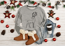 Christmas Deer Embroidery Design Product Image 2