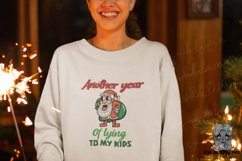 Another year of lying to my kids PNG | funny Christmas quote Product Image 4