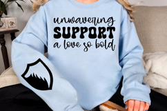 Unwavering support a love so bold Sleeve Svg Design Product Image 2