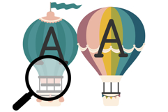 Up and Away Color Font Product Image 2