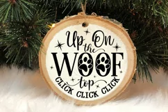 Up On The Woof Top Click SVG ,Christmas SVG Design Product Image 1