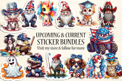 Halloween Stickers - Printable Horses and Jack o Lanterns Product Image 9