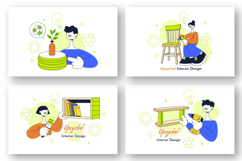 10 Upcycled Interior Design Illustration Product Image 3