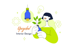 10 Upcycled Interior Design Illustration Product Image 4
