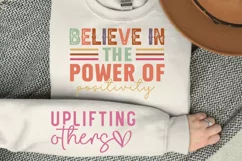 Believe In The Power Sleeve SVG, Inspirational SVG Design Product Image 3