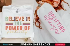 Believe In The Power Sleeve SVG, Inspirational SVG Design Product Image 1