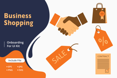Business &amp; Shopping Flat Illustration Bundle Product Image 1