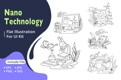 Modern nanotechnology lab scene Product Image 1