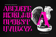 Zulta Music - Blackletter Logo Metal Font Product Image 3