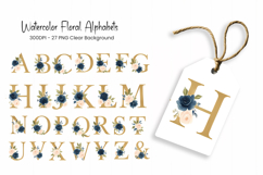 Alphabet, Letters, Monogram, Golden flowers Product Image 1