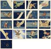 17 Vintage Celestial Star Atlas Astronomical Artworks Set 1 Product Image 2