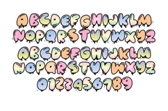 Urban Art Pastel Color Font Product Image 6