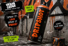 Urban Chunk - Awesome Graffiti Webfont Product Image 5