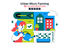 10 Urban Micro Farming Illustration Product Image 1