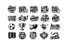 Urban Football Championship Graffiti Badge Collection 2026 Product Image 2