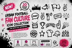 Urban Football Fan Culture Icons Pack Match Day Supporter Product Image 1