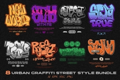 Urban Graffiti Street Style T-shirt Design Bundle Product Image 1