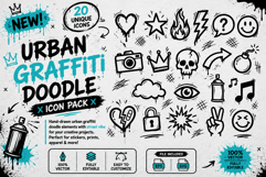 Urban Graffiti Doodle Elements Vector Icon Pack Product Image 1