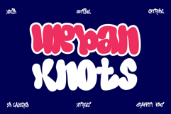 Urban Knots | 3D Chubby Layered Graffiti Font Product Image 1