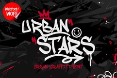 Urban Stars | Monoline Graffiti Tags Webfont Product Image 1