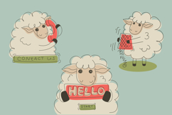 Sheep Cute Hand-Drawn Illustrations Product Image 1