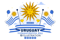 10 Uruguay Independence Day Illustration Product Image 1