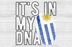 It&#039;s in my DNA Uruguay Flag Fingerprint PNG Sublimation Product Image 1
