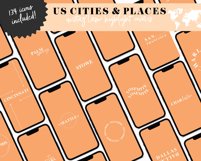 us cities orange instagram templates