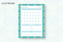 Monthly Planner Template for May 2026 with ogee pattern Product Image 3