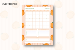Peach Monthly Planner Template for June 2026 Product Image 3
