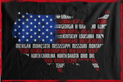 US Map Flag States Of America Product Image 2