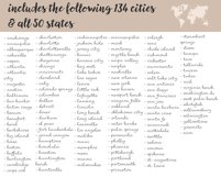 us states and cities instagram highlight covers