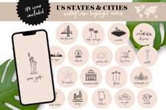 us states and cities instagram highlight covers