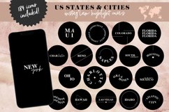 us states and cities instagram story highlight icons